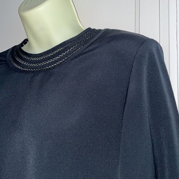 Vtg 80s Yves St. Clair black blouse - Picture 3 of 9